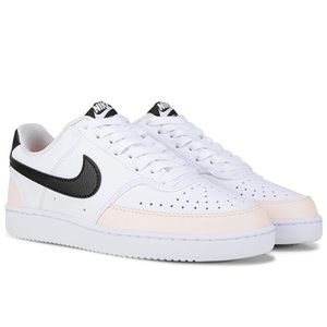 Nike Court Vision Low White Black Pink FD0285-100 Sneakers